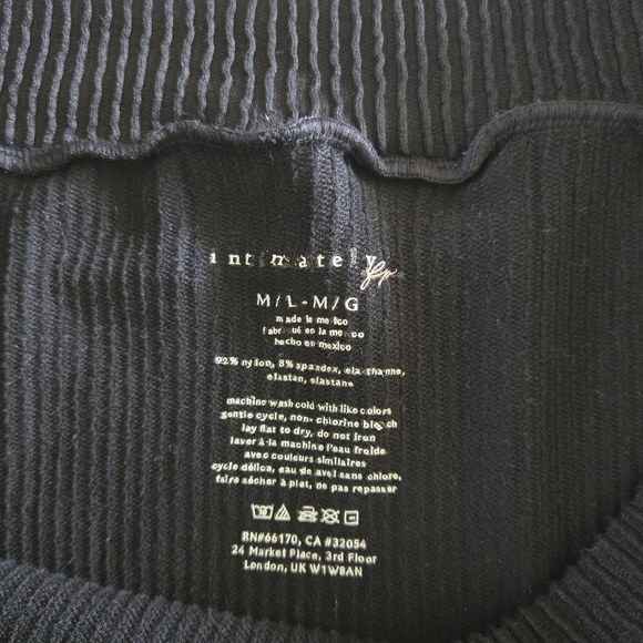 FP Movement by Free‎ People Black Ribbed Blouse - Picture 6 of 6